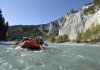 Gemütliche Rafting Fahrt durch den Grand Canyon der Schweiz bei Flims Laax